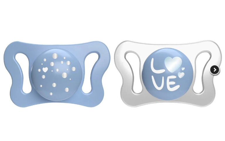 CHICCO - PHYSIO FORMA Micro Πιπίλα Σιλικόνης 0-2m (σιελ) - 2τεμ.